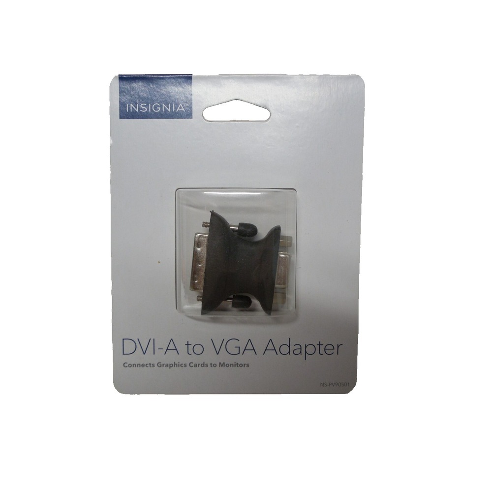 Insignia DVI-A To VGA Adapter Connects Graphics Cards to Monitors